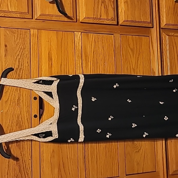 Sea New York Black Rubina Embroidery Pajama Slip Dress - Small - Picture 10 of 10